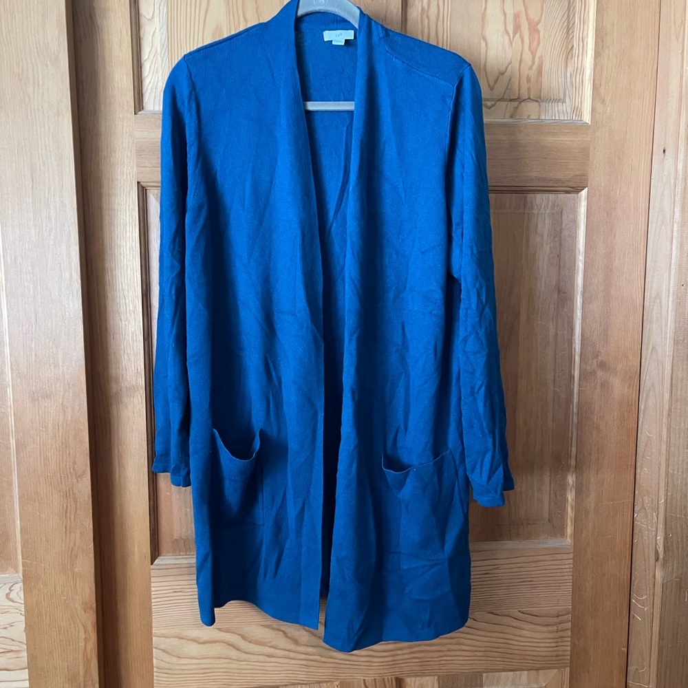 Blue Cardigan with Pockets